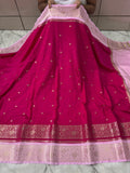SOFT KATAN SILK SAREE WITH RICH PALLU AND BLOUSE