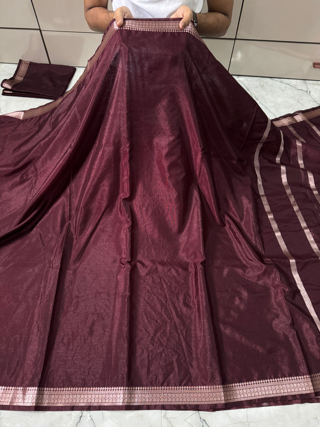 DUPION WARM SILK SAREE WITH RICH PALLU AND BLOUSE
