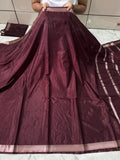 DUPION WARM SILK SAREE WITH RICH PALLU AND BLOUSE