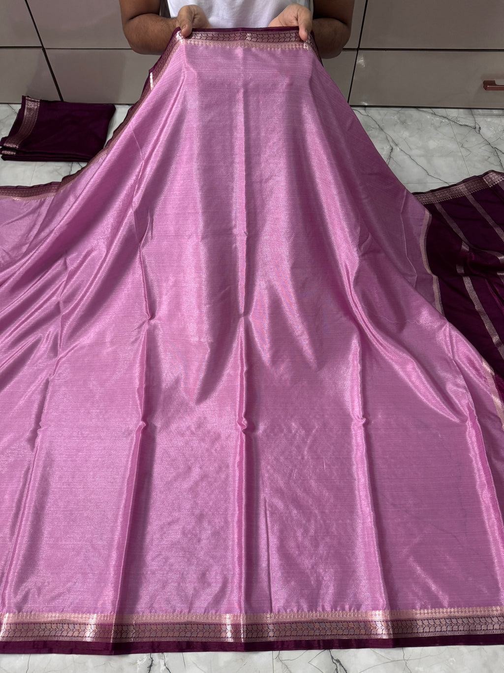 DUPION WARM SILK SAREE WITH RICH PALLU AND BLOUSE