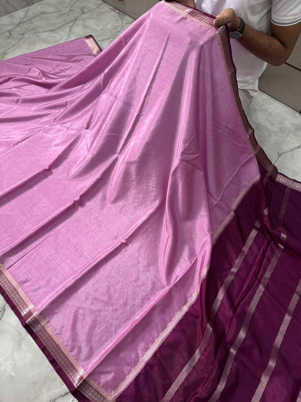 DUPION WARM SILK SAREE WITH RICH PALLU AND BLOUSE