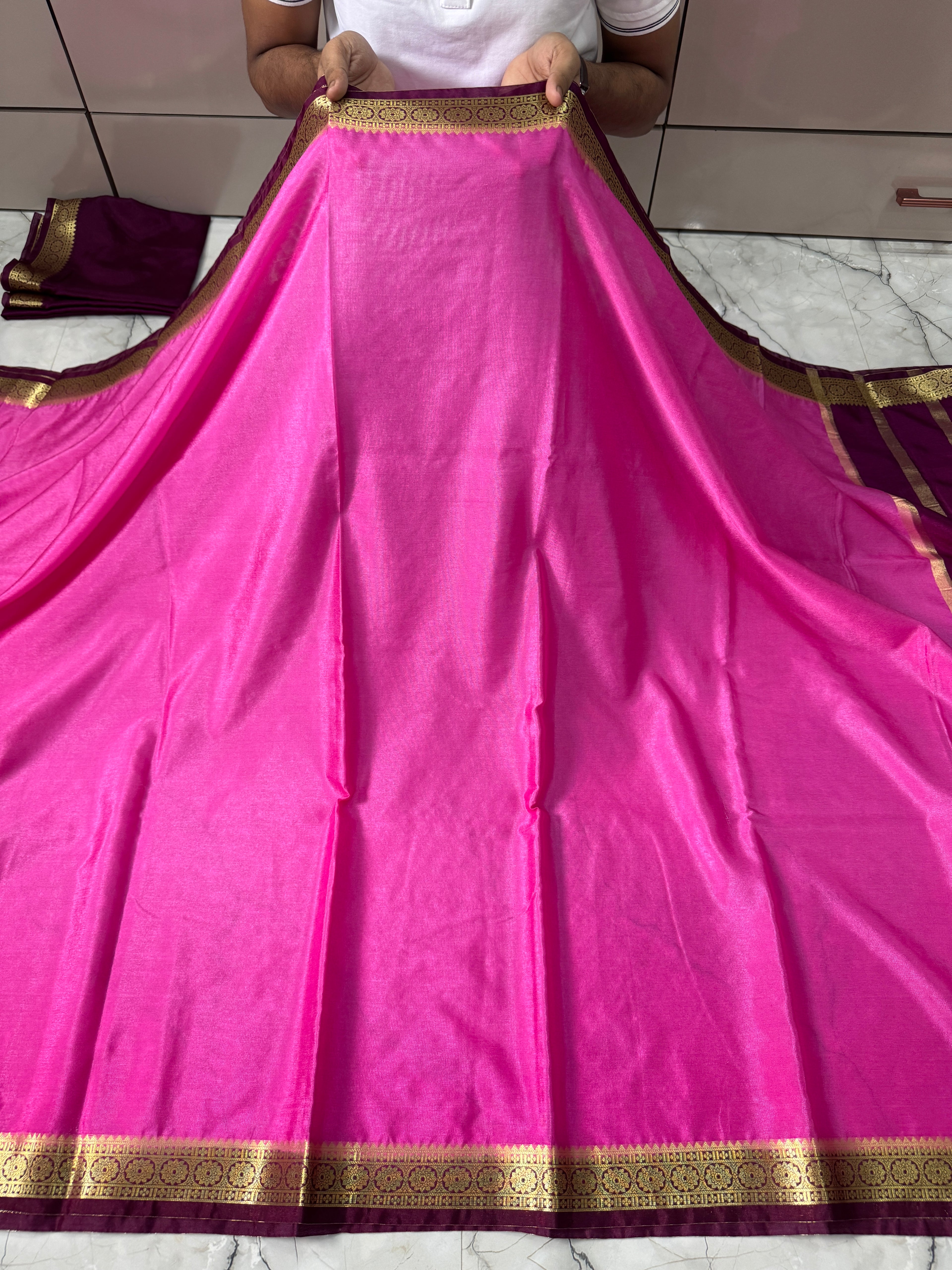 DUPION WARM SILK SAREE WITH RICH PALLU AND BLOUSE