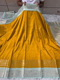 SOFT KATAN SILK SAREE WITH RICH PALLU AND BLOUSE