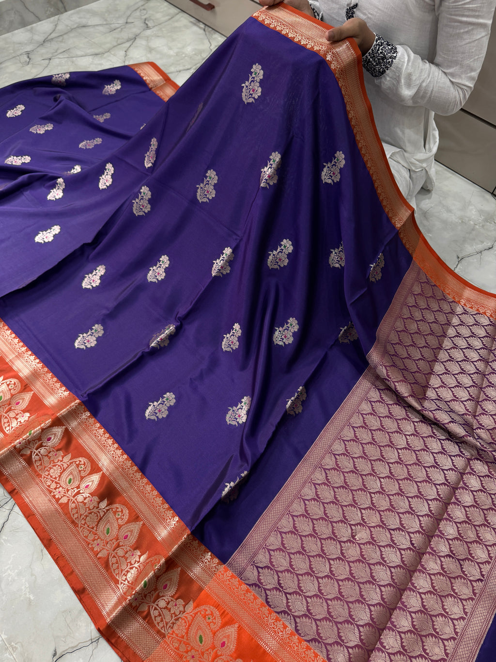 SOFT KATAN SILK SAREE WITH RICH PALLU AND BLOUSE