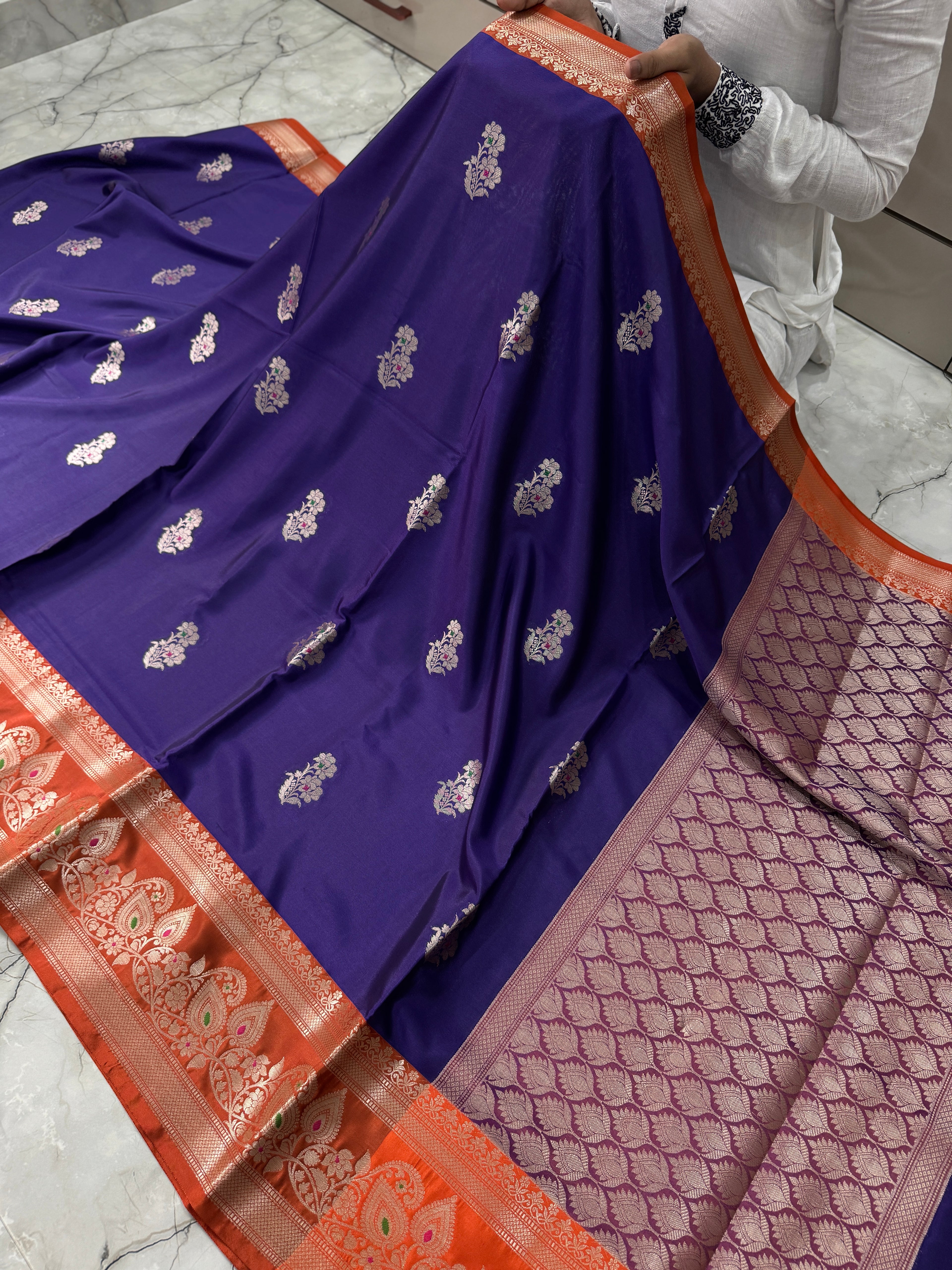 SOFT KATAN SILK SAREE WITH RICH PALLU AND BLOUSE