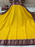 SOFT GEORGTTE SILK SAREE WITH RICH PALLU AND BLOUSE