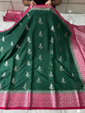 SOFT KATAN SILK SAREE WITH RICH PALLU AND BLOUSE
