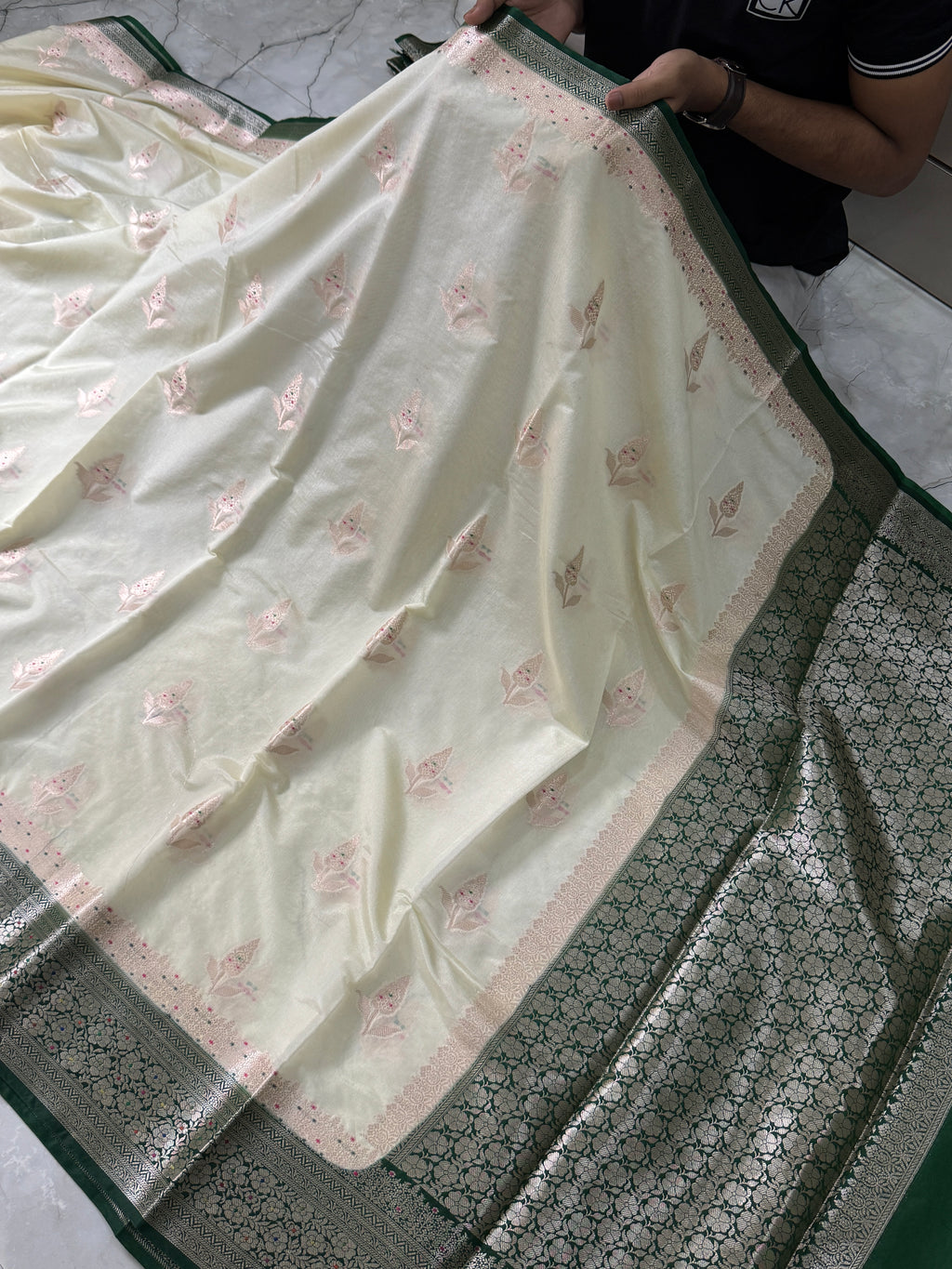 SOFT KATAN SILK SAREE WITH RICH PALLU AND BLOUSE
