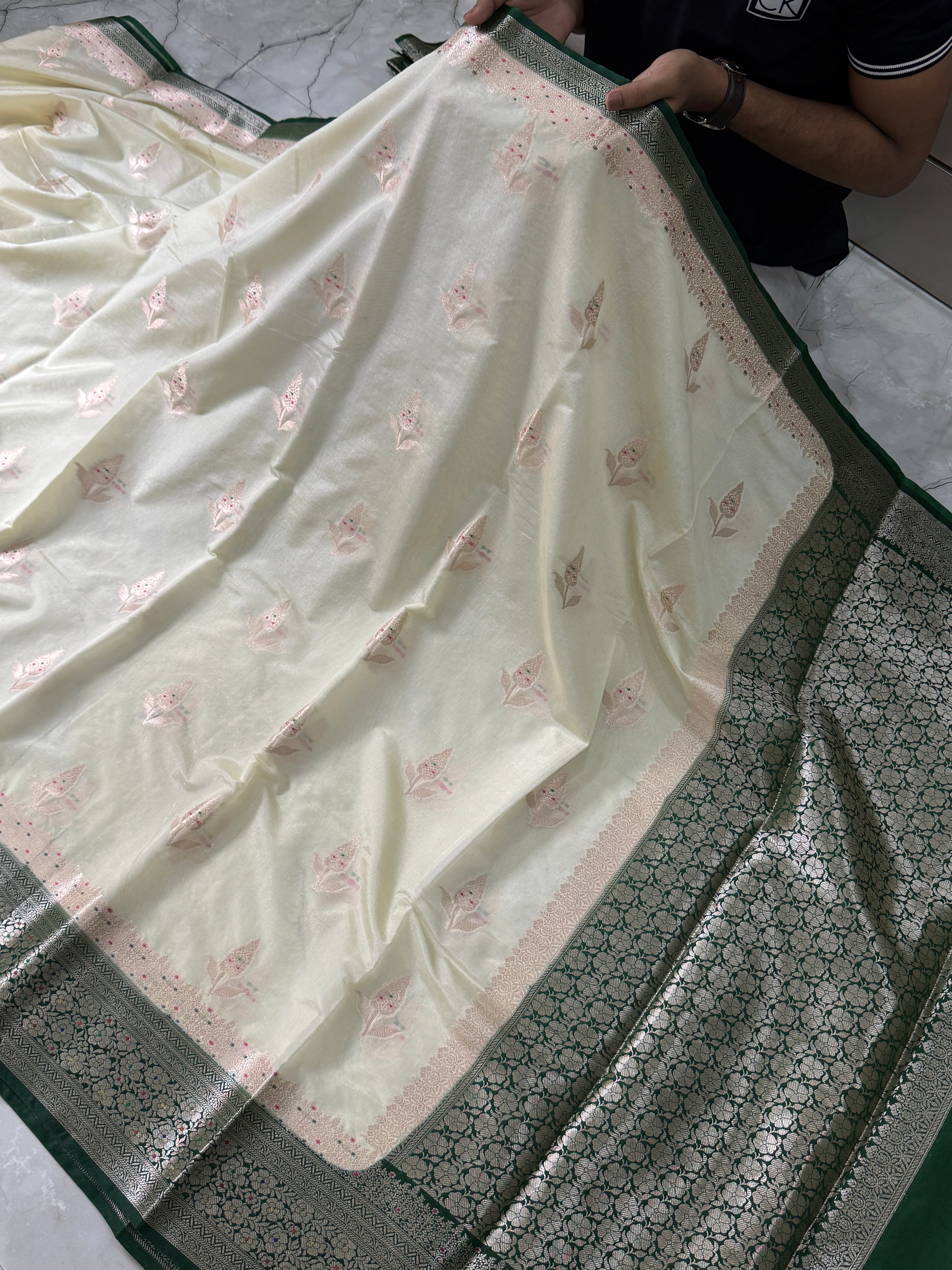 SOFT KATAN SILK SAREE WITH RICH PALLU AND BLOUSE