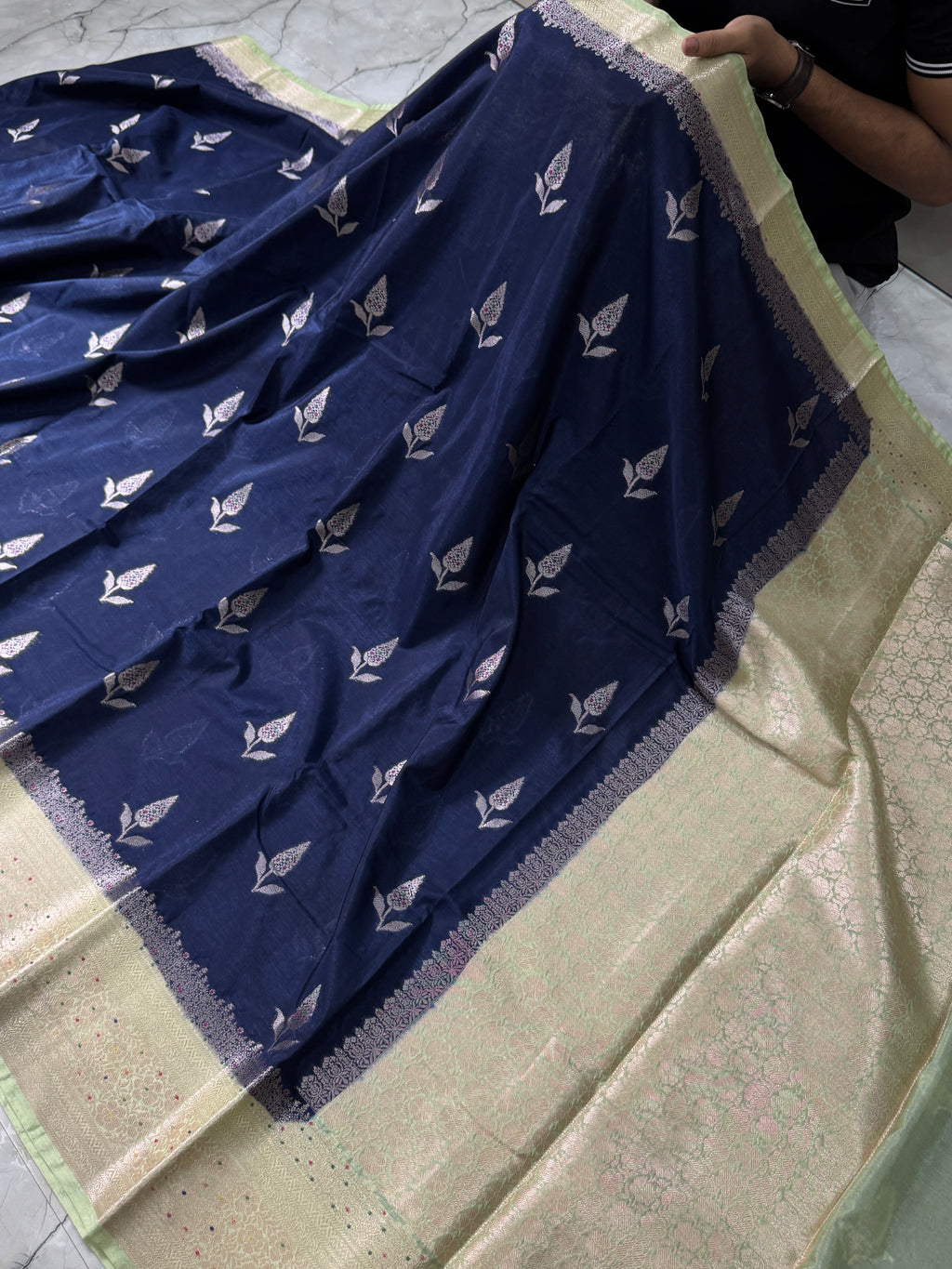 SOFT KATAN SILK SAREE WITH RICH PALLU AND BLOUSE