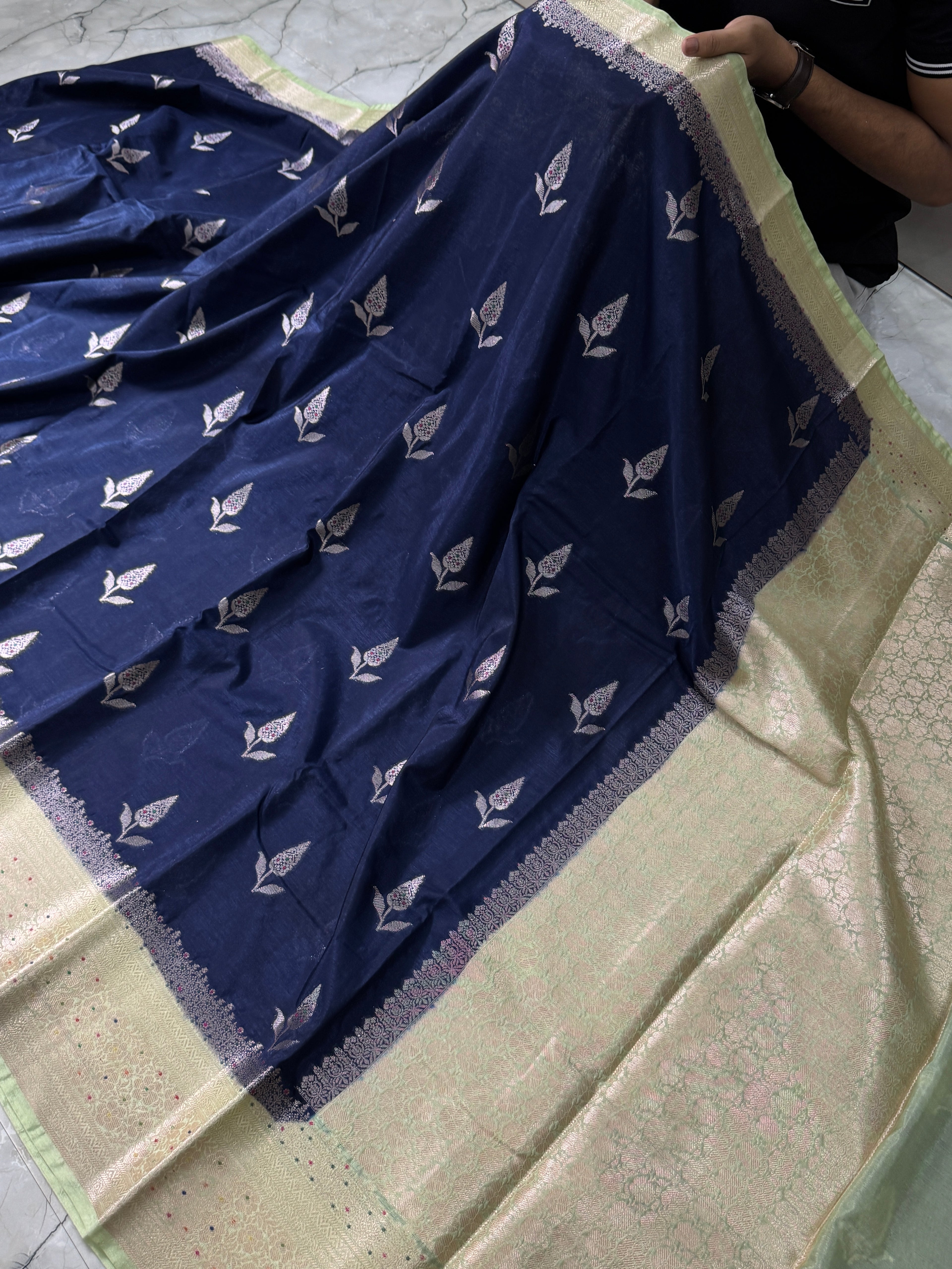 SOFT KATAN SILK SAREE WITH RICH PALLU AND BLOUSE