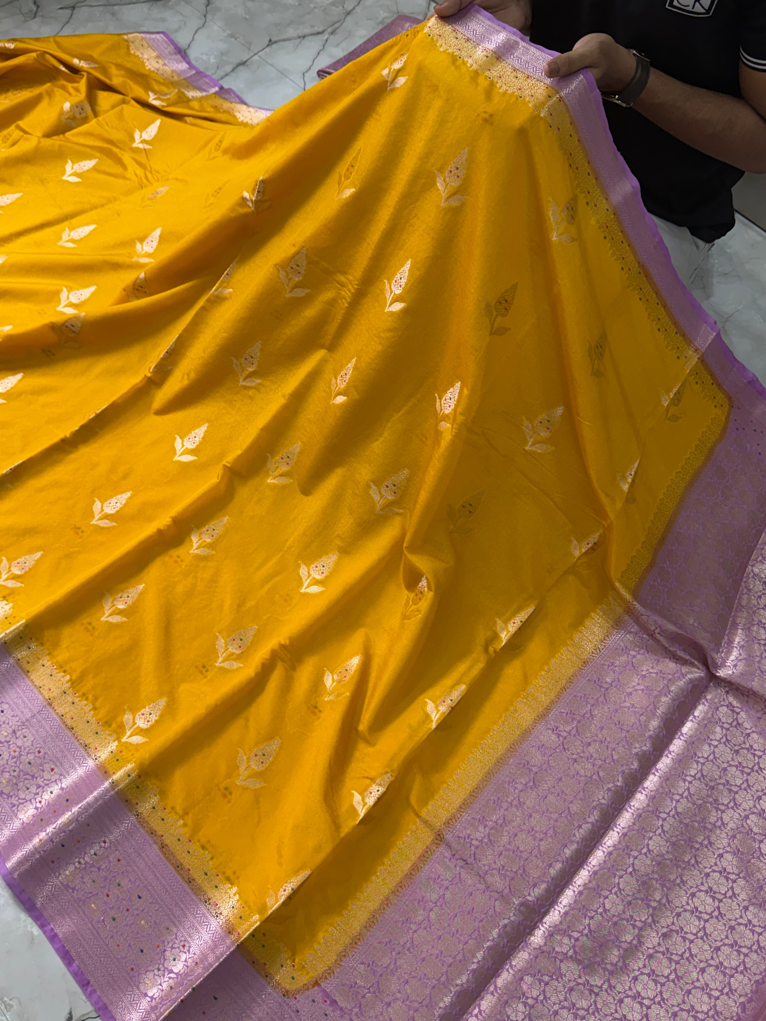 SOFT KATAN SILK SAREE WITH RICH PALLU AND BLOUSE