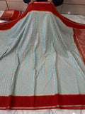 SOFT KATAN SILK SAREE WITH RICH PALLU AND BLOUSE