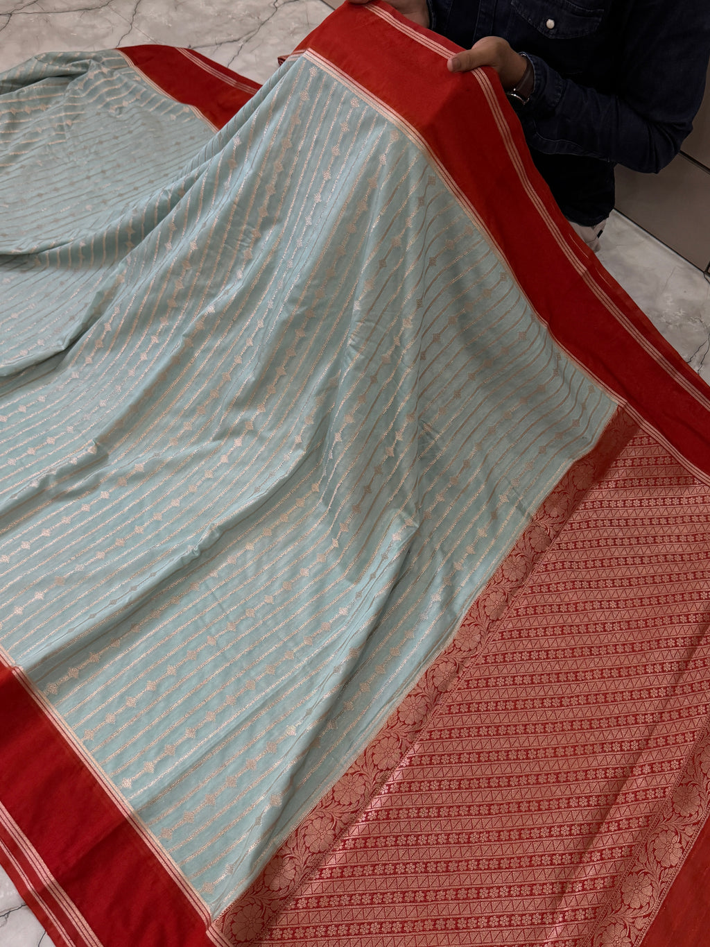 SOFT KATAN SILK SAREE WITH RICH PALLU AND BLOUSE