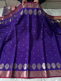 SOFT KATAN SILK SAREE WITH RICH PALLU AND BLOUSE