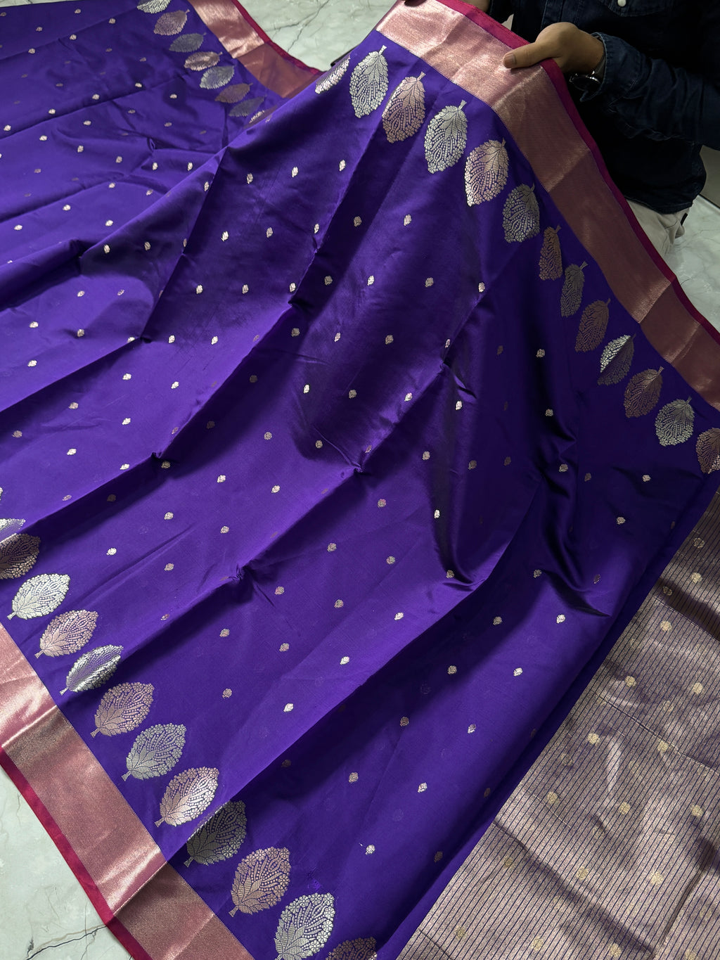 SOFT KATAN SILK SAREE WITH RICH PALLU AND BLOUSE