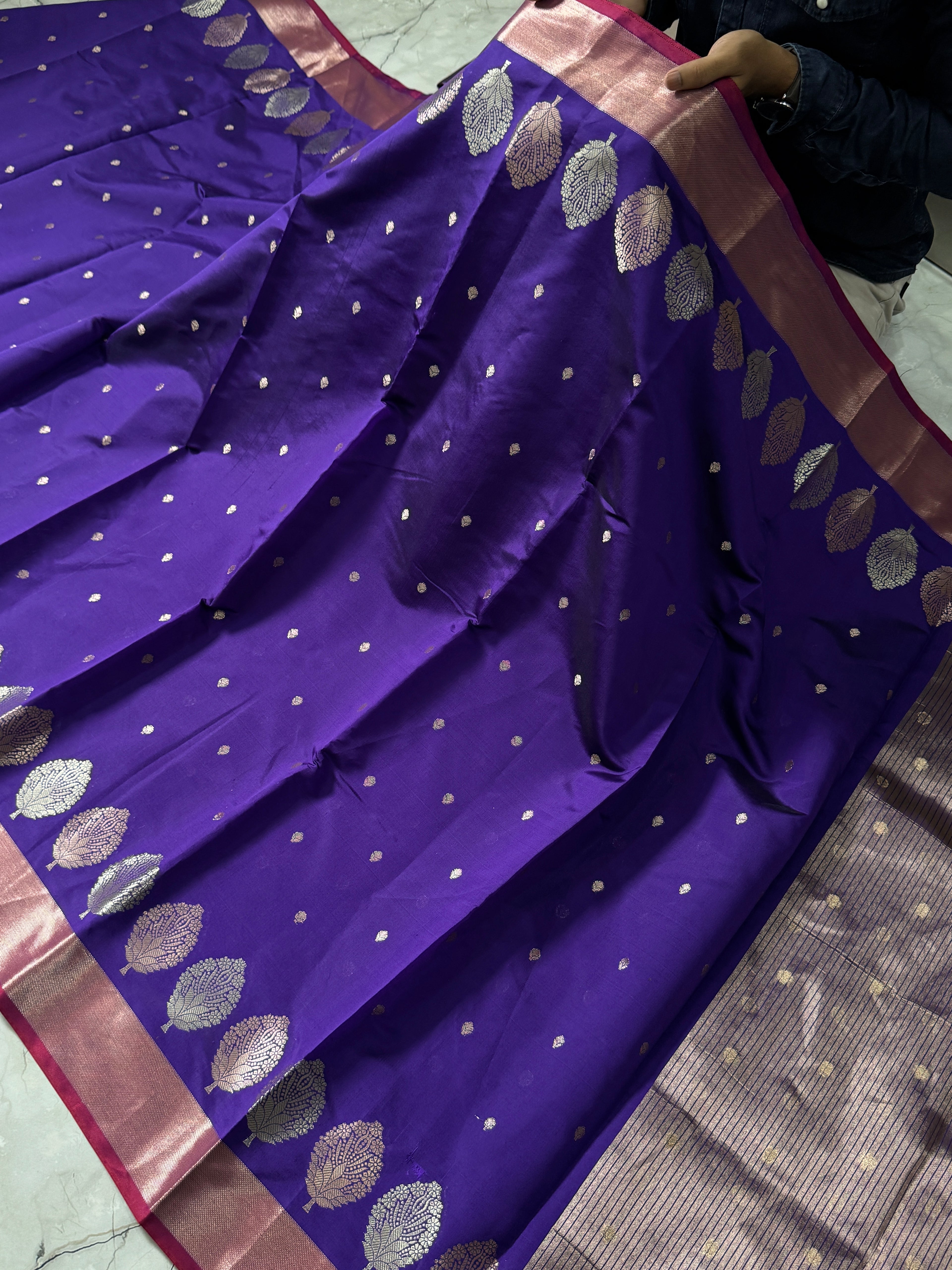 SOFT KATAN SILK SAREE WITH RICH PALLU AND BLOUSE