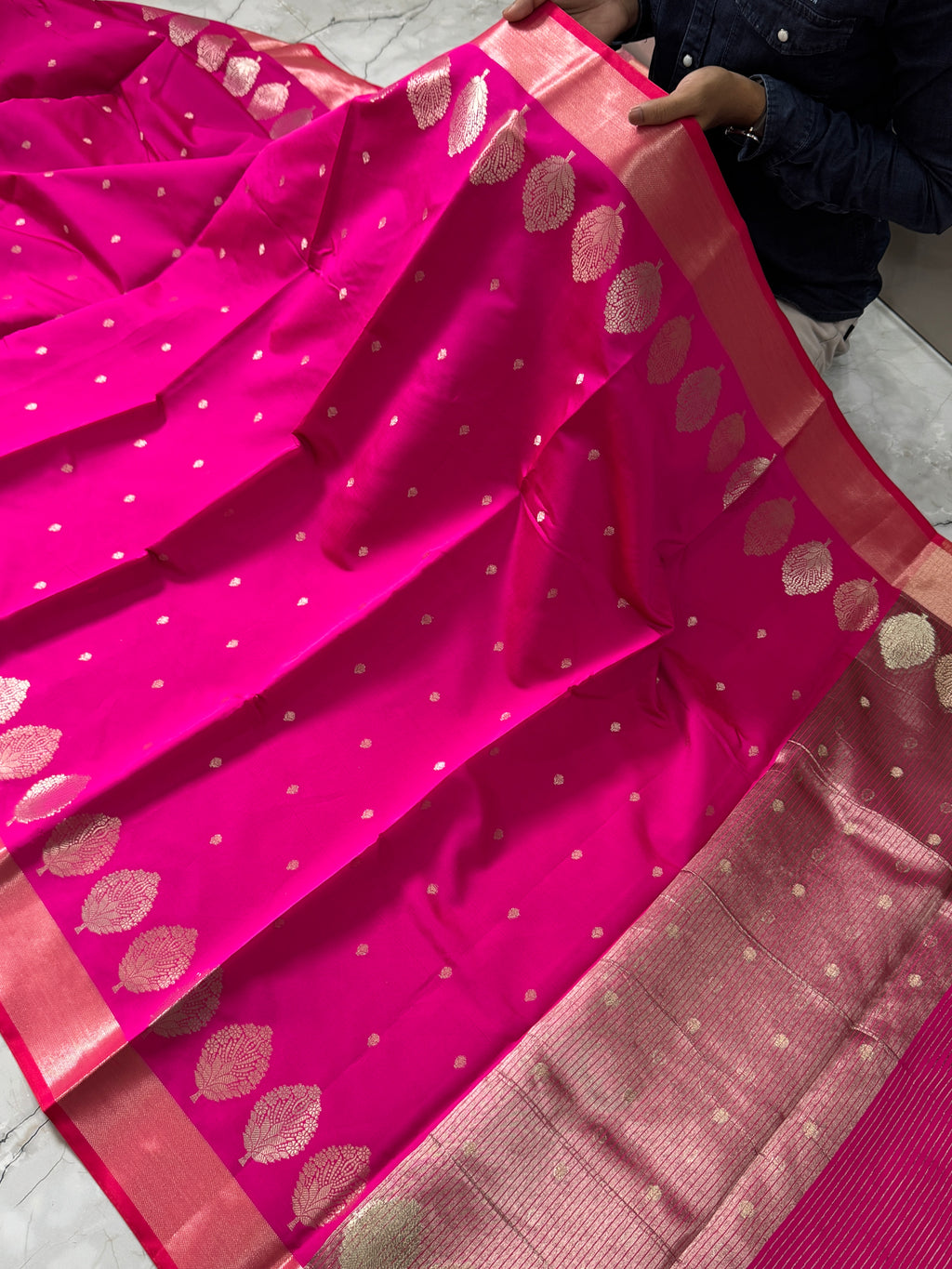 SOFT KATAN SILK SAREE WITH RICH PALLU AND BLOUSE
