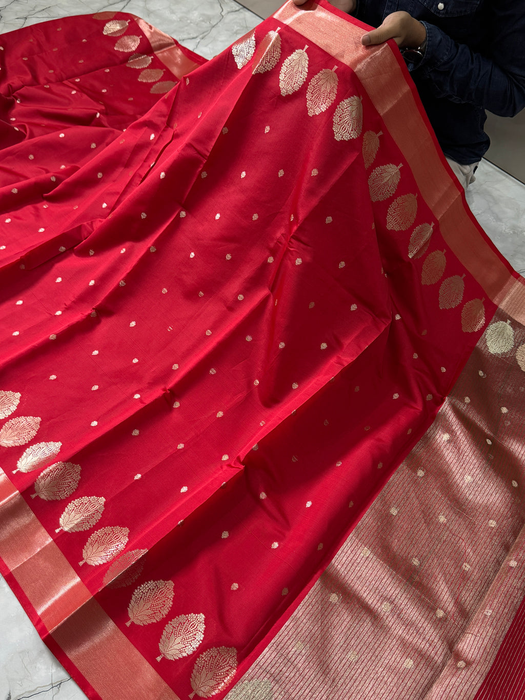 SOFT KATAN SILK SAREE WITH RICH PALLU AND BLOUSE