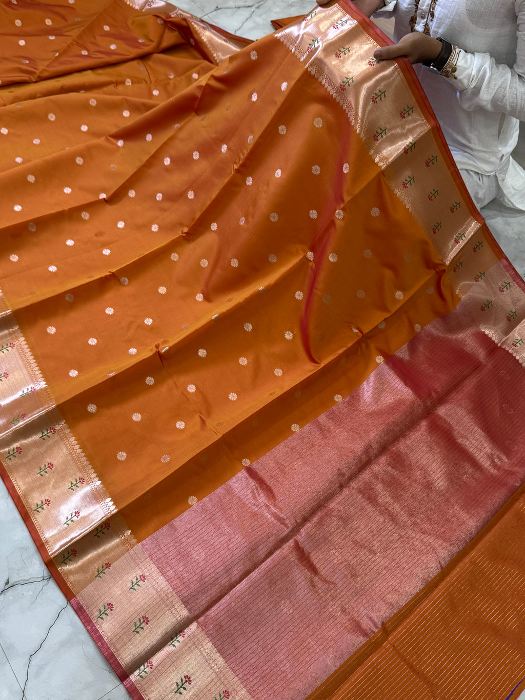 SOFT KATAN SILK SAREE WITH RICH PALLU AND BLOUSE