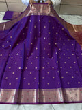 SOFT KATAN SILK SAREE WITH RICH PALLU AND BLOUSE