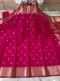 SOFT KATAN SILK SAREE WITH RICH PALLU AND BLOUSE