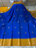 Semi Katan Silk Saree With Rich Pallu & Blouse