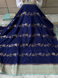 Semi Katan Silk Saree With Rich Pallu & Blouse