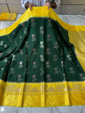 Semi Katan Silk Saree With Rich Pallu & Blouse