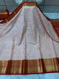 SOFT KATAN SILK SAREE WITH RICH PALLU AND BLOUSE
