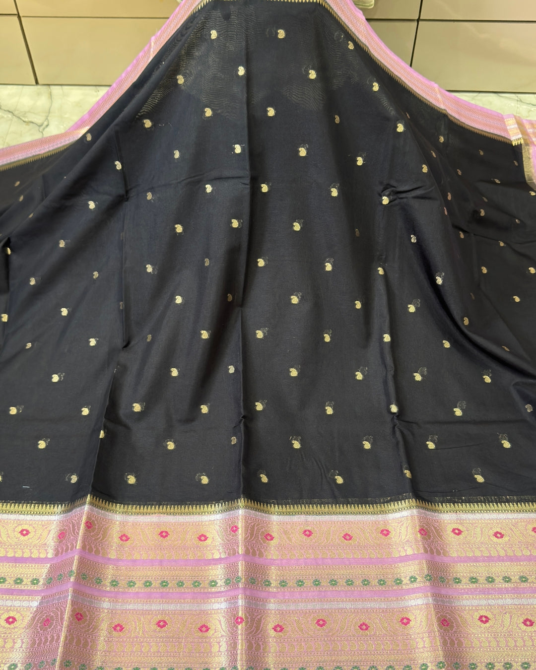 Semi Georgette Buti Banarasi Saree